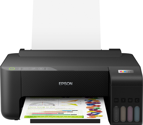 Epson EcoTank ET-1810 - Stampante - colore - ink-jet - ricaricabile - A4 - 5760 x 1440 dpi - fino a 10 ppm (mono) / fino a 5 ppm (colore) - capacità 100 fogli - USB, Wi-Fi - nero